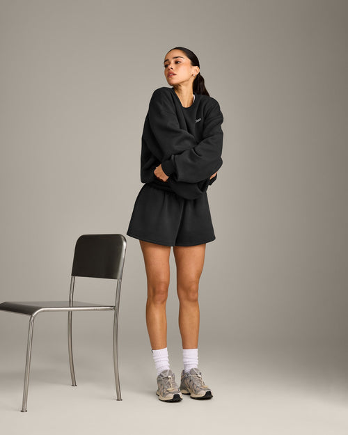 Foundations Cosy Oversized Sweatshirt | Soft Black