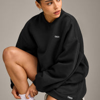 Foundations Cosy Oversized Sweatshirt | Soft Black