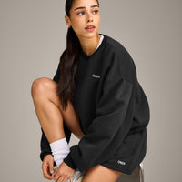 Foundations Cosy Oversized Sweatshirt | Soft Black
