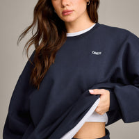Foundations Cosy Oversized Sweatshirt | True Blue