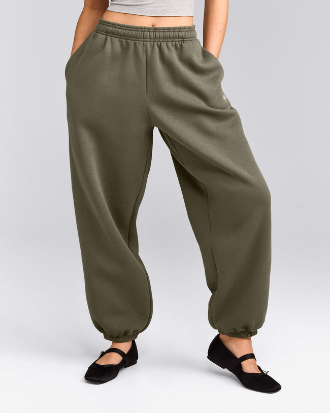 Foundations Cosy Oversized Sweatpants | Alpine Green