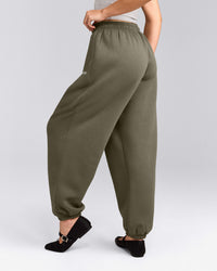 Foundations Cosy Oversized Sweatpants | Alpine Green