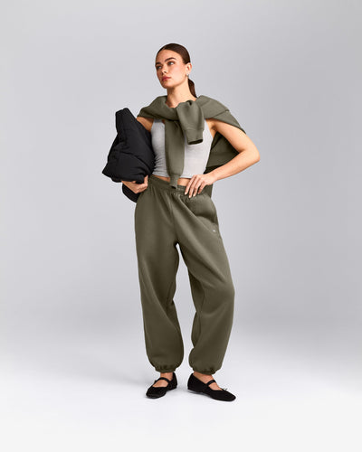 Foundations Cosy Oversized Sweatpants | Alpine Green