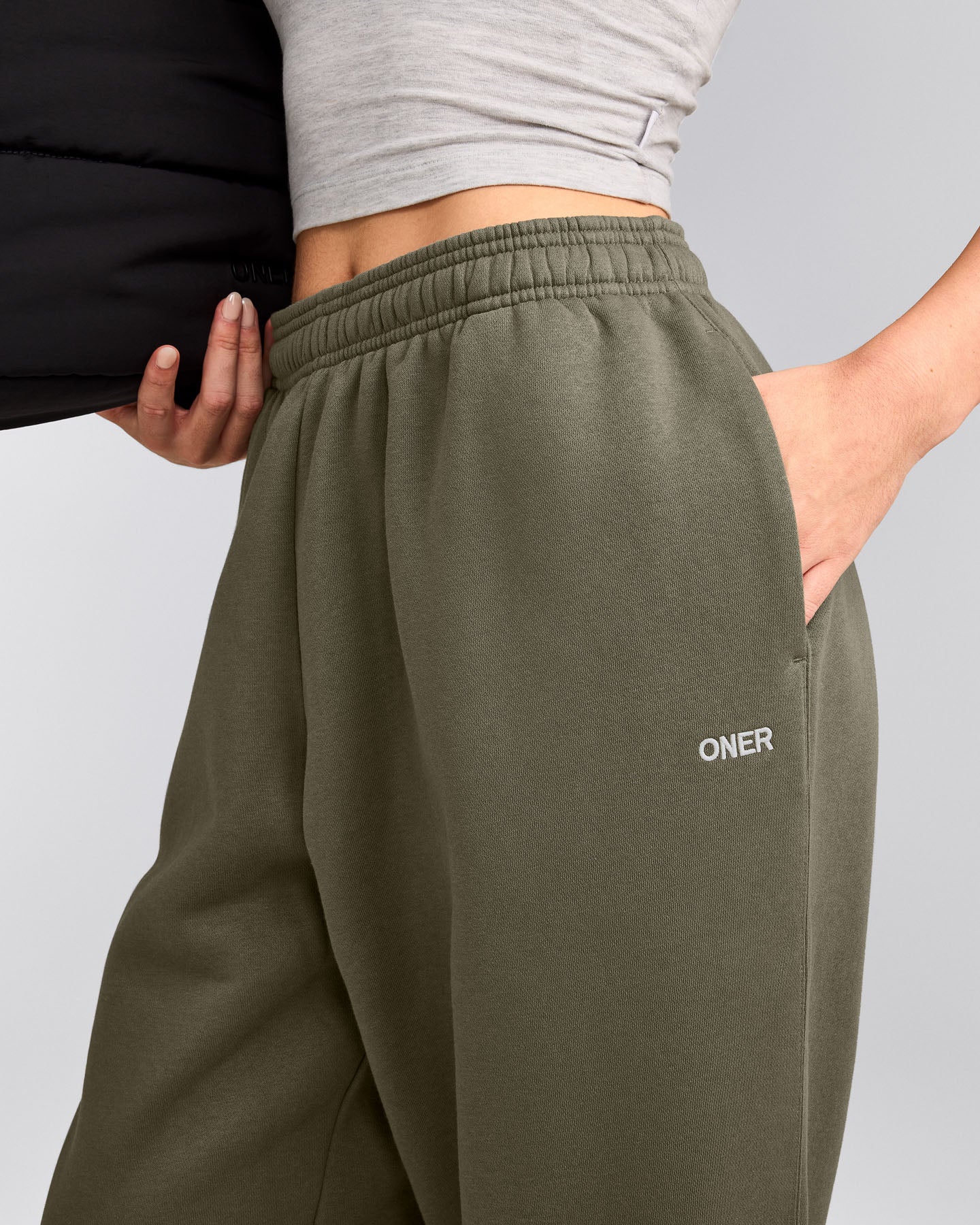 Foundations Cosy Oversized Sweatpants | Alpine Green