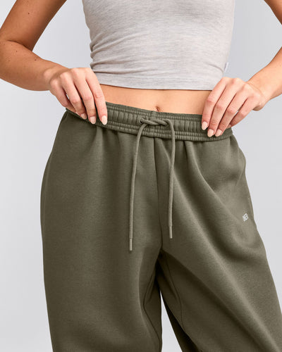 Foundations Cosy Oversized Sweatpants | Alpine Green