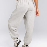 Foundations Cosy Oversized Sweatpants | Light Gray Marl