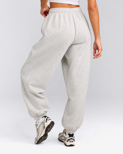 Foundations Cosy Oversized Sweatpants | Light Gray Marl