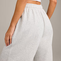 Foundations Cosy Oversized Joggers | Light Gray Marl