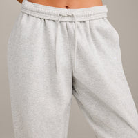Foundations Cosy Oversized Joggers | Light Gray Marl