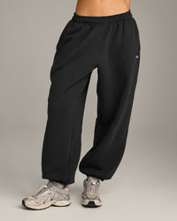 Foundations Cosy Oversized Joggers | Soft Black