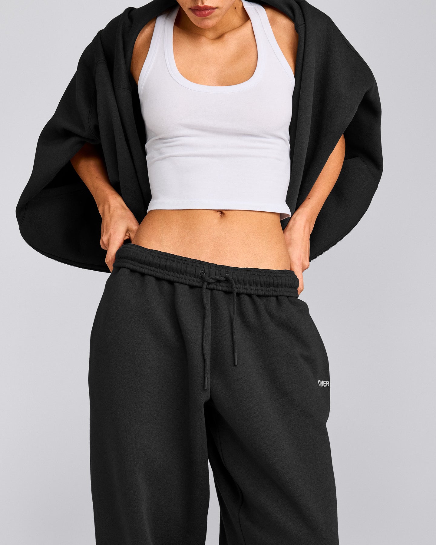 Foundations Cosy Oversized Sweatpants | Soft Black