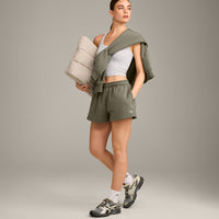 Foundations Cosy Oversized Shorts | Alpine Green