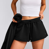 Foundations Cosy Oversized Shorts | Black