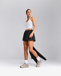 Foundations Cosy Oversized Shorts | Soft Black