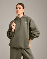 Foundations Cosy Oversized Hoodie | Alpine Green
