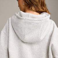 Foundations Cosy Oversized Hoodie | Light Gray Marl