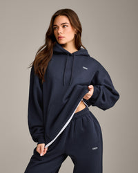 Foundations Cosy Oversized Hoodie | True Blue