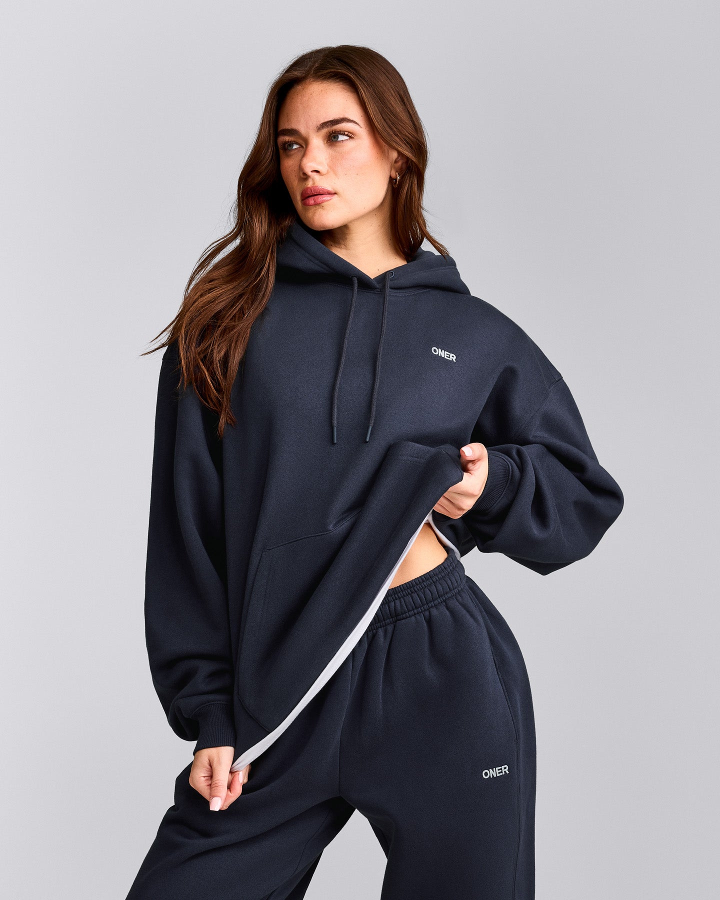 Foundations Cosy Oversized Hoodie | True Blue
