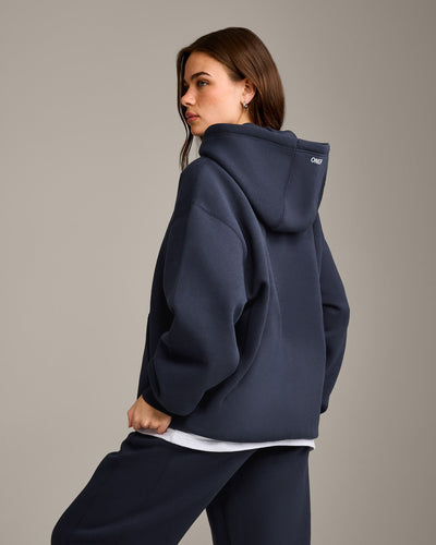 Foundations Cosy Oversized Hoodie | True Blue