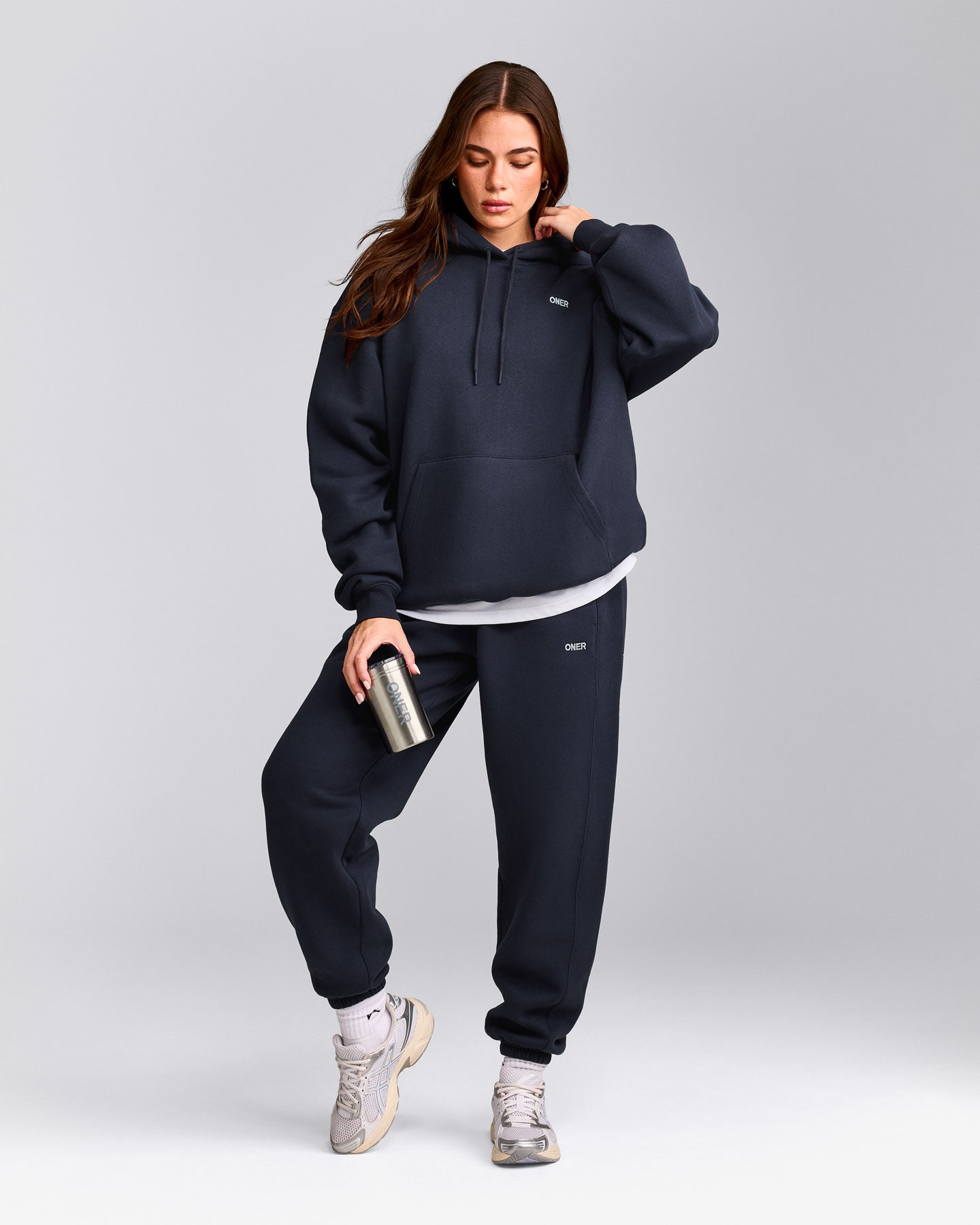 Foundations Cosy Oversized Hoodie | True Blue