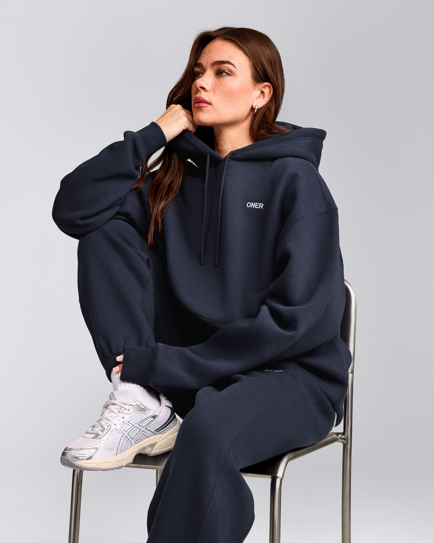 Foundations Cosy Oversized Hoodie | True Blue
