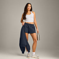 Foundations Cosy Oversized Shorts | True Blue