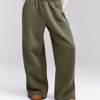 Foundations Cosy Oversized Straight Leg Sweatpants | Alpine Green