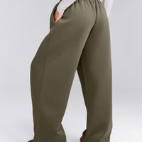 Foundations Cosy Oversized Straight Leg Sweatpants | Alpine Green