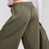 Foundations Cosy Oversized Straight Leg Sweatpants | Alpine Green