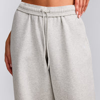Foundations Cosy Oversized Straight Leg Sweatpants | Light Gray Marl