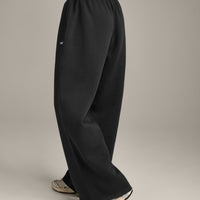 Foundations Cosy Oversized Straight Leg Joggers | Soft Black