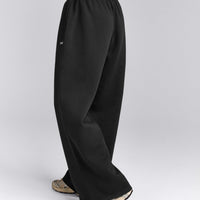 Foundations Cosy Oversized Straight Leg Sweatpants | Soft Black