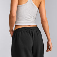 Foundations Cosy Oversized Straight Leg Sweatpants | Soft Black