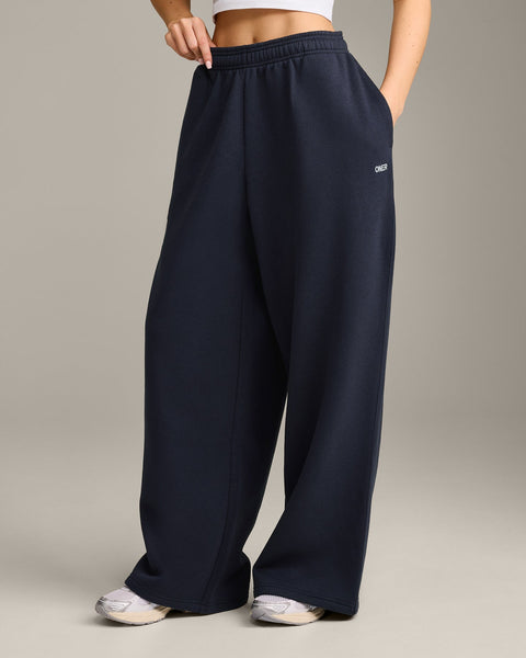 Foundations Cosy Oversized Straight Leg Sweatpants True Blue