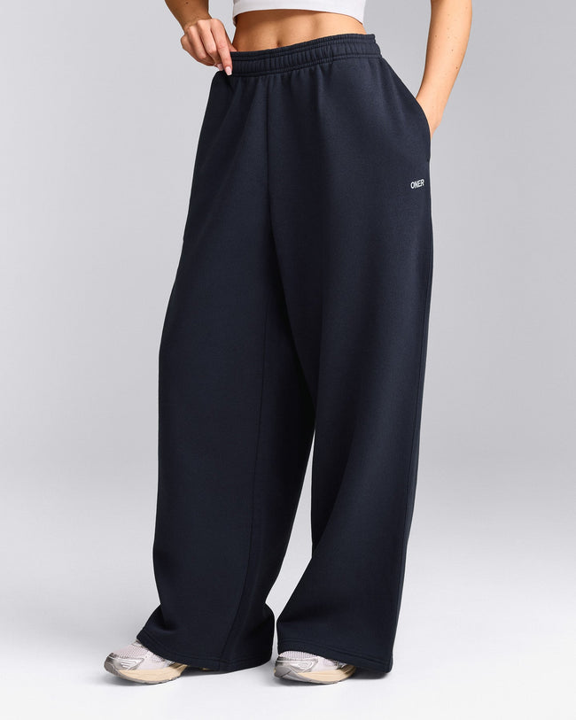 Foundations Cosy Oversized Straight Leg Sweatpants | True Blue
