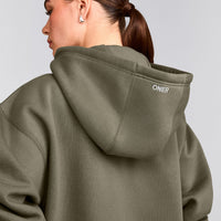 Foundations Cosy Oversized Zip Up Hoodie | Alpine Green