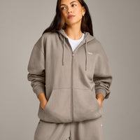 Foundations Cosy Oversized Zip Up Hoodie | Minky