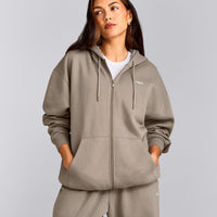 Foundations Cosy Oversized Zip Up Hoodie | Minky
