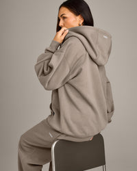 Foundations Cosy Oversized Zip Up Hoodie | Minky