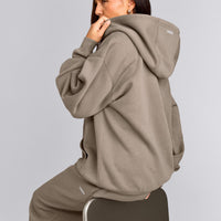 Foundations Cosy Oversized Zip Up Hoodie | Minky