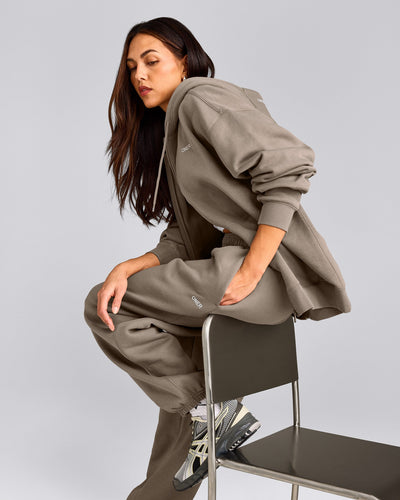 Foundations Cosy Oversized Zip Up Hoodie | Minky