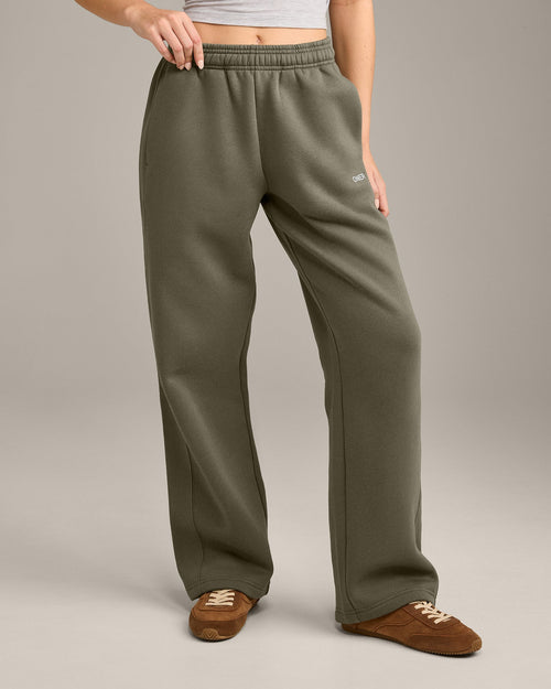 Foundations Cosy Straight Leg Sweatpants | Alpine Green