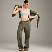 Foundations Cosy Straight Leg Joggers | Alpine Green