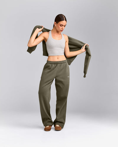 Foundations Cosy Straight Leg Sweatpants | Alpine Green