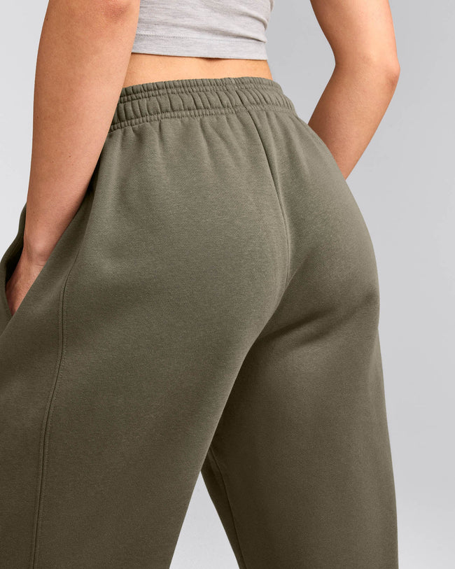 Foundations Cosy Straight Leg Sweatpants | Alpine Green