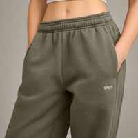 Foundations Cosy Straight Leg Joggers | Alpine Green