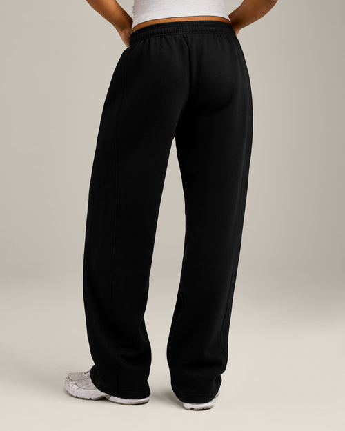 Foundations Cosy Straight Leg Sweatpants | Black