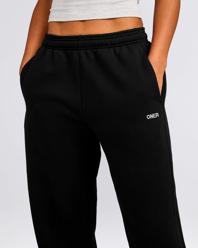 Foundations Cosy Straight Leg Sweatpants | Black