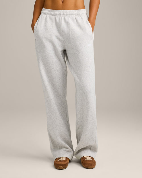 Foundations Cosy Straight Leg Sweatpants | Light Gray Marl