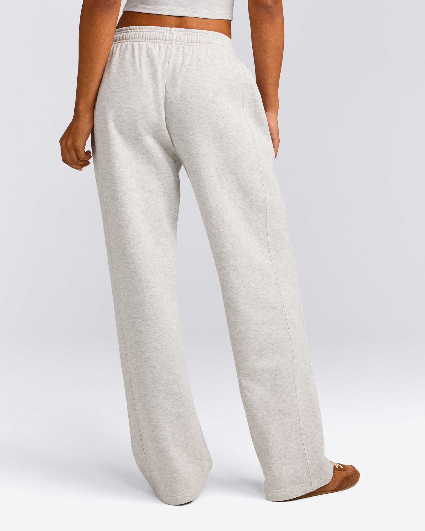Foundations Cosy Straight Leg Sweatpants | Light Gray Marl